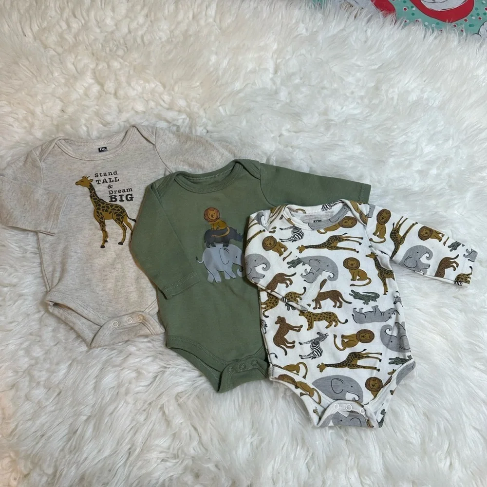 0-3 Months Baby Boy bodysuit bundle